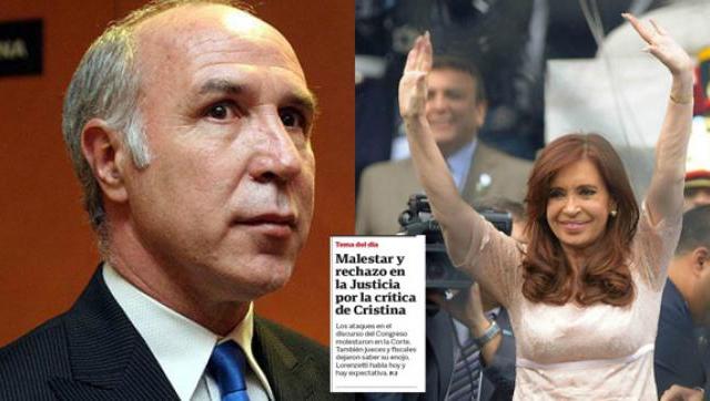 El partido judicial, a la carga en la portada de Clarín El partido judicial, a la carga en la portada de Clarín
