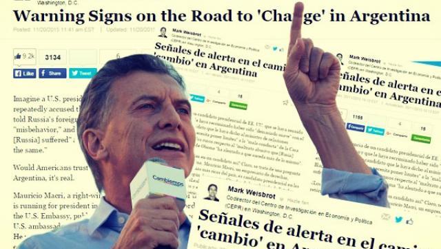Desde Washington criticaron con dureza a Macri y sus intenciones 