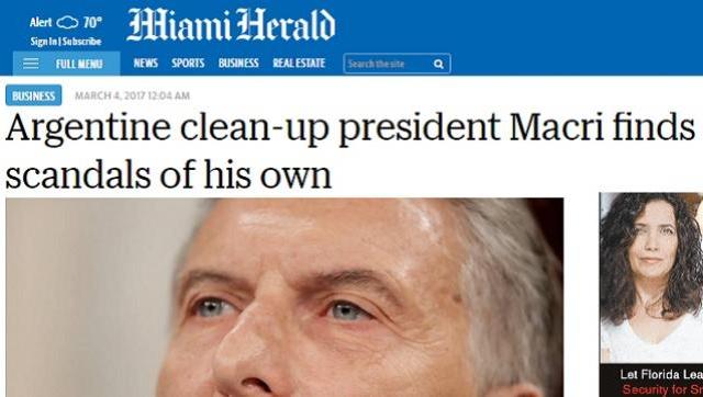 El Miami Herald destrozó a Macri y le dijo: 