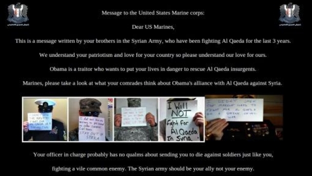 Ejército Electrónico Sirio hackeó web de los marines