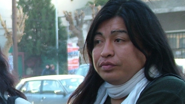 La dirigente social y comunicadora Diana Sacayán, víctima de un hecho de violencia transfóbica e institucional.