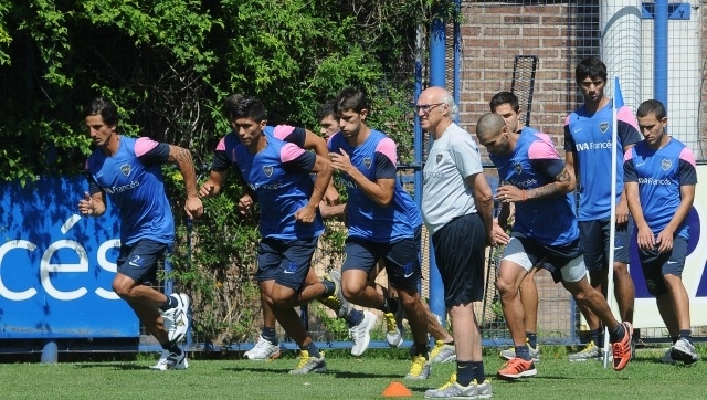 Boca sigue entrenando y cuidando jugadores