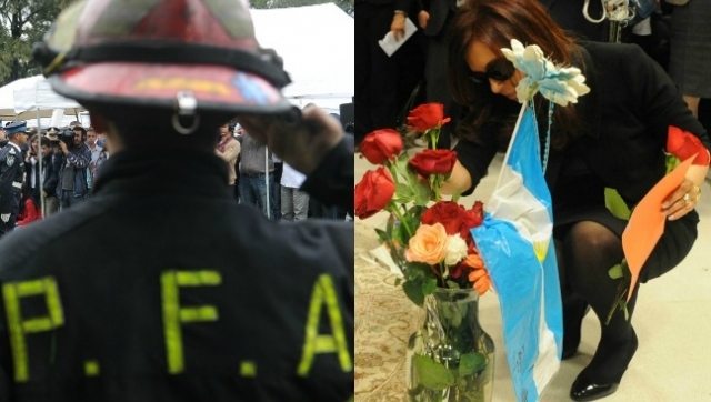Cristina recibió a las familias de los bomberos héroes de Barracas