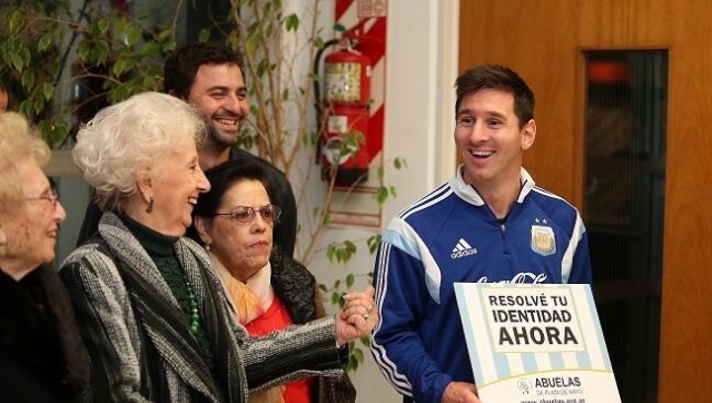 Messi estuvo con Abuelas para ayudar a buscar nietos 