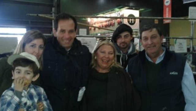En la Rural, Carrió obvió la causa por corrupción de la SRA