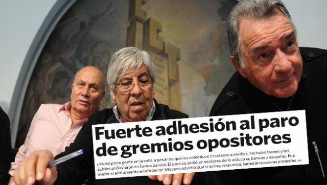 Clarín salió a bancar el paro de sus figuras opositoras