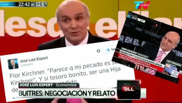 Espert, invitado usual de TN, le dijo 