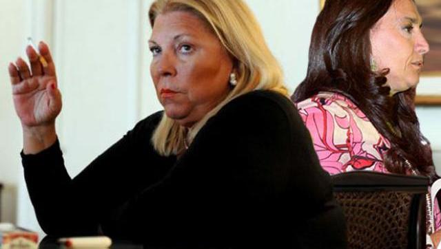 Carrió se fue a fumar un faso y dejó plantada a Michetti