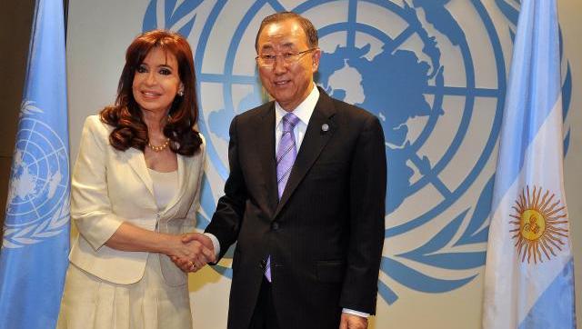 En Nueva York, Cristina Kirchner trató el tema buitre con Ban Ki-moon