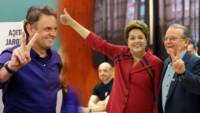 Dilma ganó e irá a segunda vuelta con el socialdemócrata Neves
