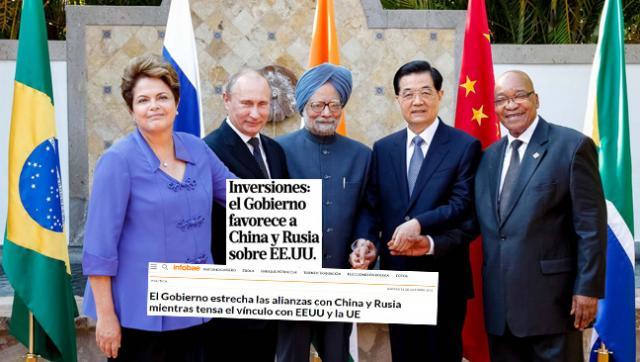 Queja mediática por los acuerdos comerciales con los BRICS