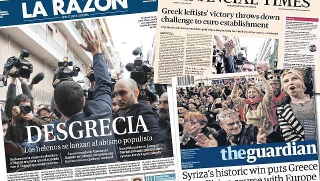Bronca del establishment europeo por el triunfo de Syriza en Grecia