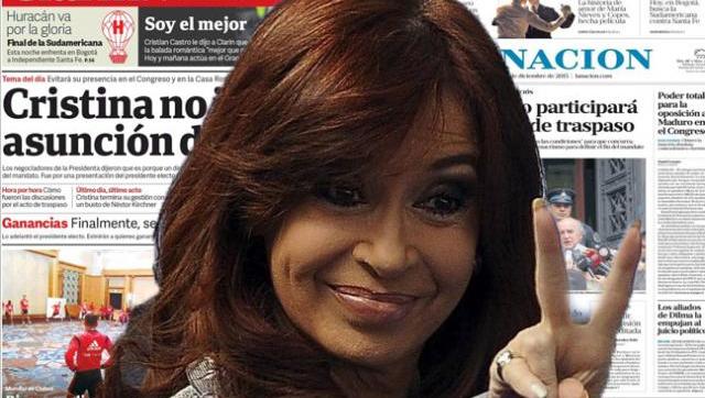 No podía ser de otra manera: Clarín y La Nación castigan a Cristina