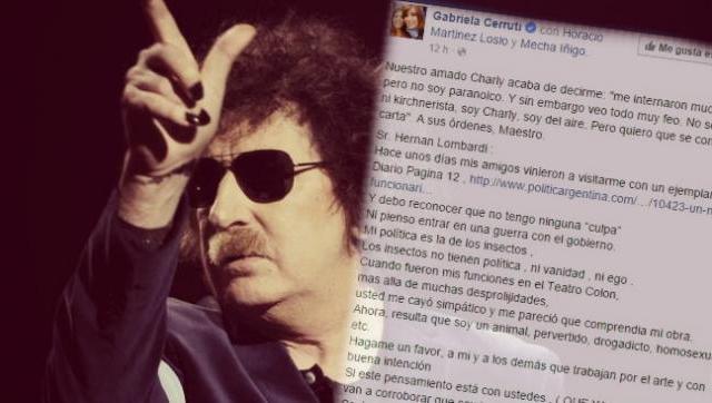 Charly cruzó al funcionario ultrafacho de Macri: 