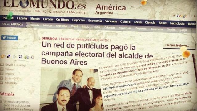 Denuncian que una red de prostíbulos pagó la campaña porteña de Macri 