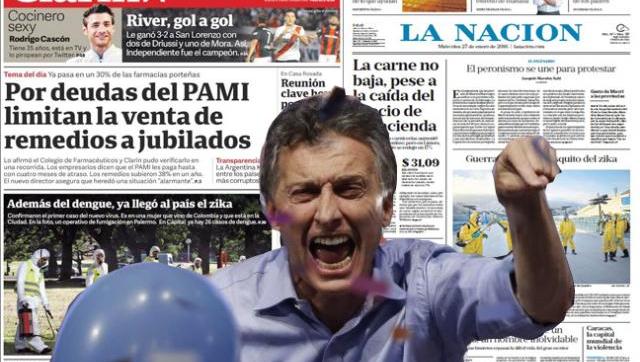 Macri amenaza a los gobernadores desde la tapa de Clarín
