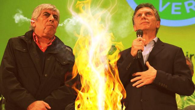 Ganancias: Macri rompió el pacto, Moyano lo cruzó y lo comparó con Menem