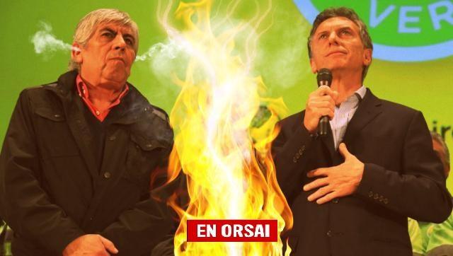 Moyano dijo que Macri no lo quiere, también criticó a Tinelli