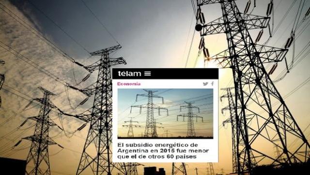 Papelón: hasta Télam desmintió al macrismo sobre los gastos en subsidios a la energía