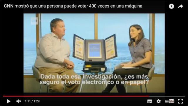 Video: una persona puede votar 400 veces en una máquina de voto electrónico