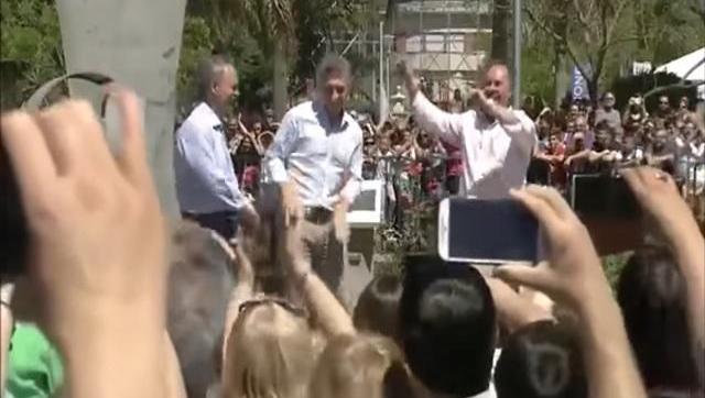 Macri bailó en Córdoba con Schiaretti