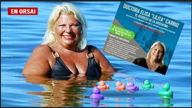 Carrió: de vacaciones 15 días en el Hilton Miami para defender el blanqueo Macrista