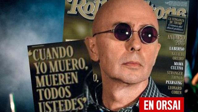 EL cruce entre el Indio Solari y la revista Rolling Stone