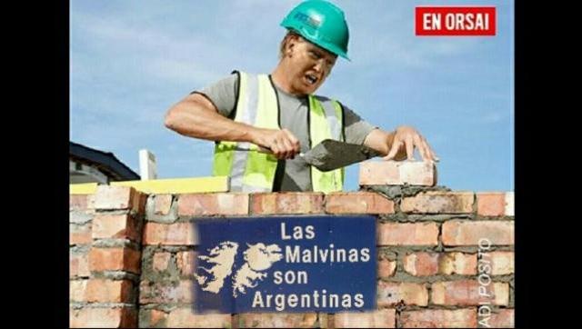 Le piden a Trump un muro en las Malvinas 
