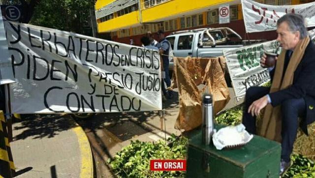 Sigue la protesta yerbatera: el gobierno les mintió y coparon Posadas