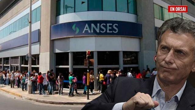 Macri vacía Anses, hoy solo tiene fondos para cubrir el 80% de sus gastos