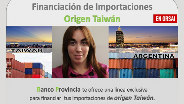 Vidal financia importación de productos terminados en Taiwan vía Banco Provincia