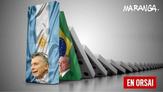 Según El País de España, Mauricio Macri tiembla ante la crisis brasilera