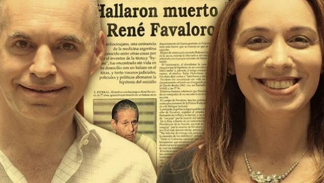 María Eugenia Vidal, Larreta y el oprobioso suicidio del Dr. Favaloro