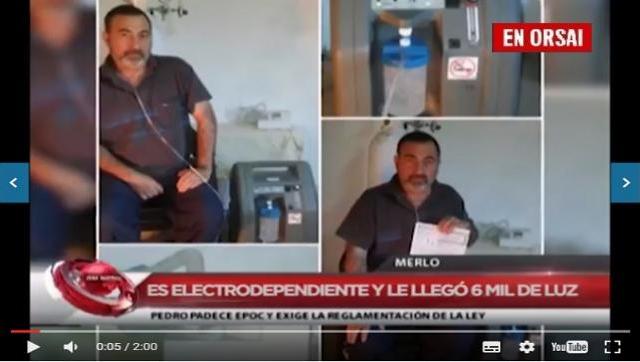 Es electrodependiente y recibió una boleta de más de 6 mil pesos con aviso de corte