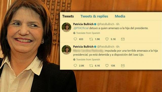 Otro papelón: Patricia Bullrich reveló la identidad de una paciente psiquiátrica