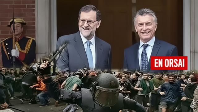 Atronador silencio del macrismo sobre la represión de Rajoy en Cataluña
