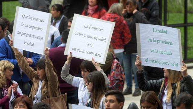 Farmacéuticos bonaerenses se movilizaron para rechazar el desembarco de Farmacity