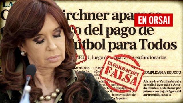 Cristina cuestionó la brutal manipulación de La Nación en el Fifa-Gate
