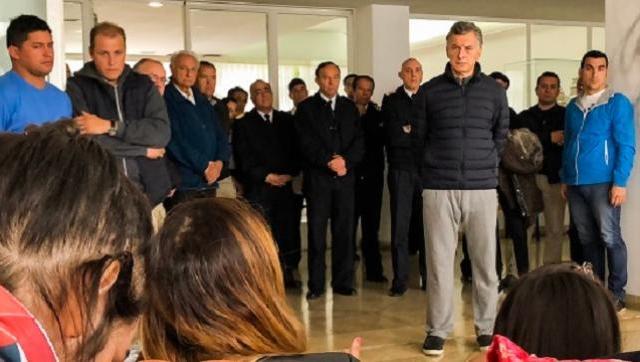 Familiares del submarino ARA enfrentaron a Macri y expusieron sus críticas