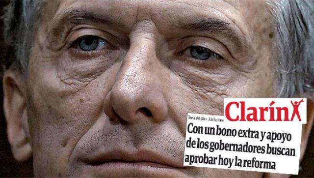 Clarín sale a bancar la operación macrista para recortar beneficios a los jubilados