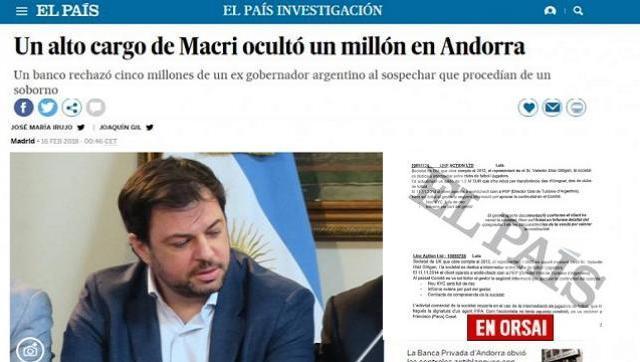 Tras el escándalo del Andorra Gate, renunció Diáz Gilligan