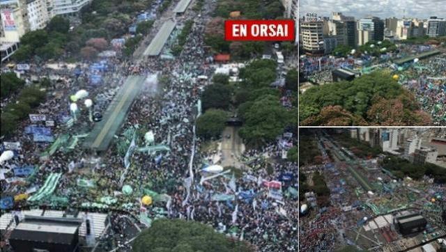 Las principales frases de la marcha del 21F, con fuertes mensajes contra Macri