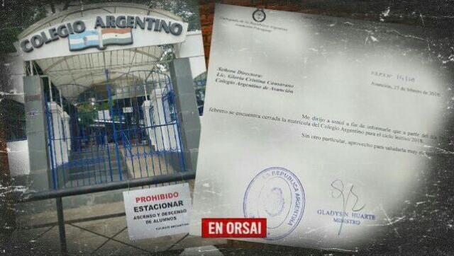 Recortes: Macri también ordenó el cierre de un colegio argentino en Paraguay