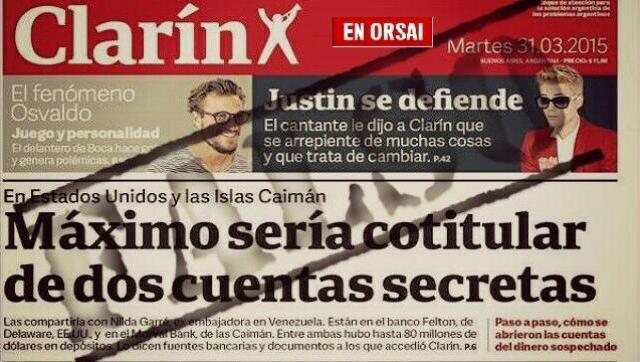 Desmienten otra opereta de Clarín: La cuenta de Máximo y Garré que nunca existió