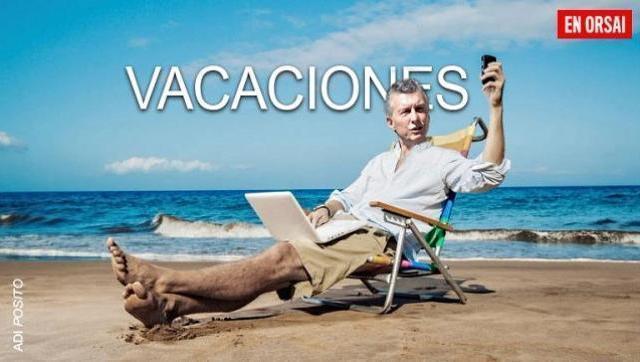 Agotado por un mes de trabajo, Macri se vuelve a tomar vacaciones