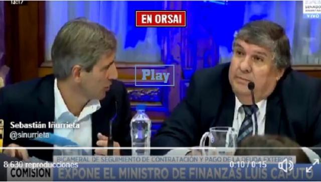 Luis Caputo al escaparse del Congreso: 