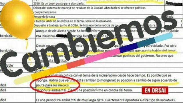 Revelan documentos del Gobierno porteño sobre manipulación de información y presiones a periodistas