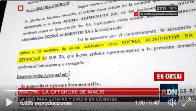 Escándalo: Machir, la offshore de Macri 