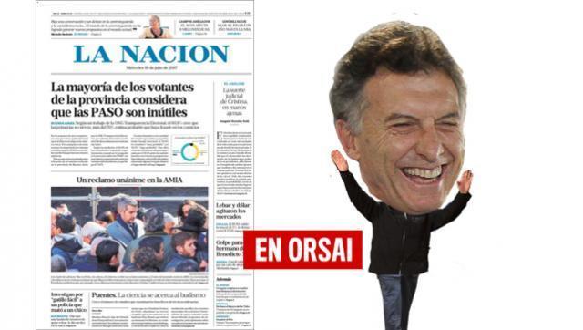 La lamentable edición de la tapa de La Nación para proteger a Macri