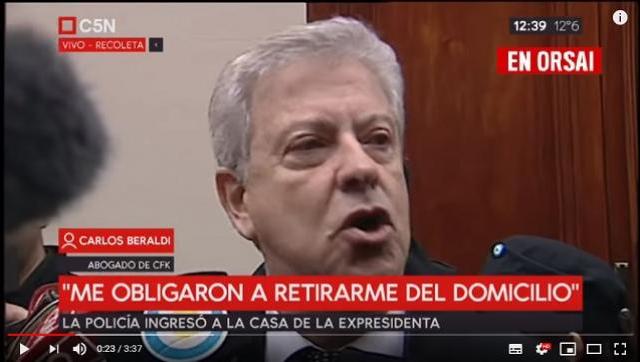 Carlos Beraldi denunció a Bonadío por abuso de autoridad